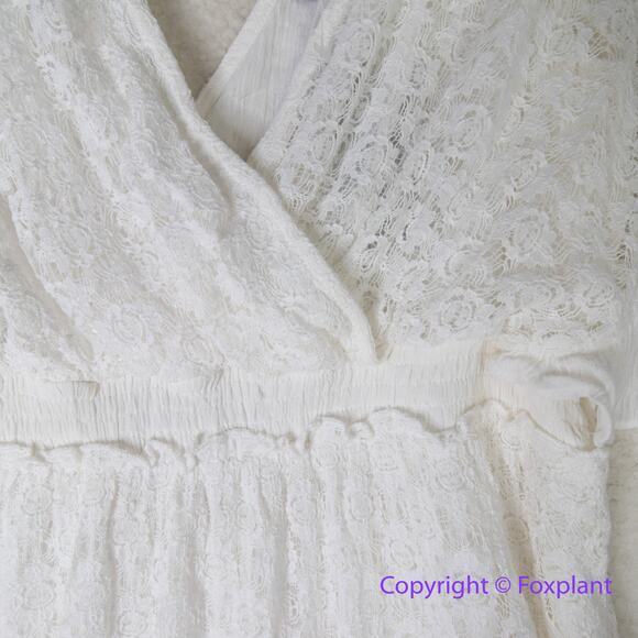 New! City Chic Holland Maxi Tiered Dress‎ ivory white, plus size 16 - Picture 7 of 16